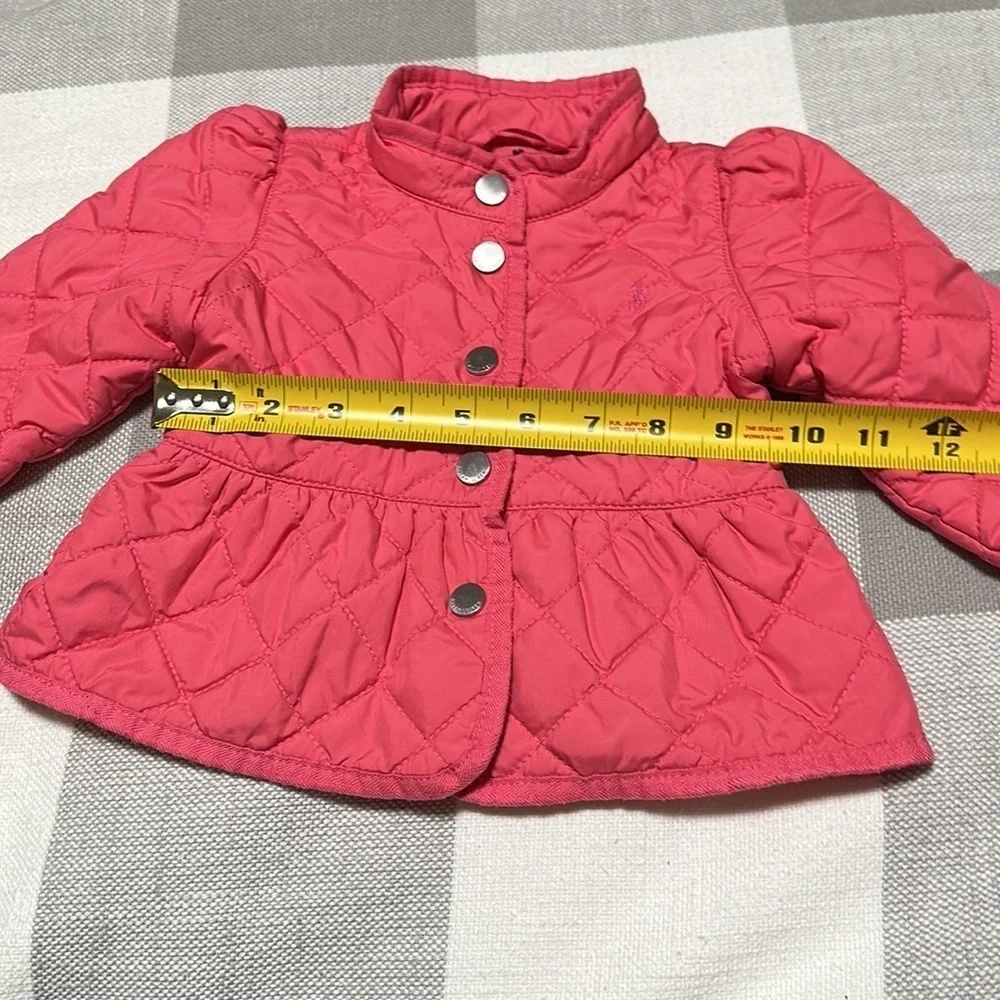 Ralph Lauren pink quilted jacket size 9 months